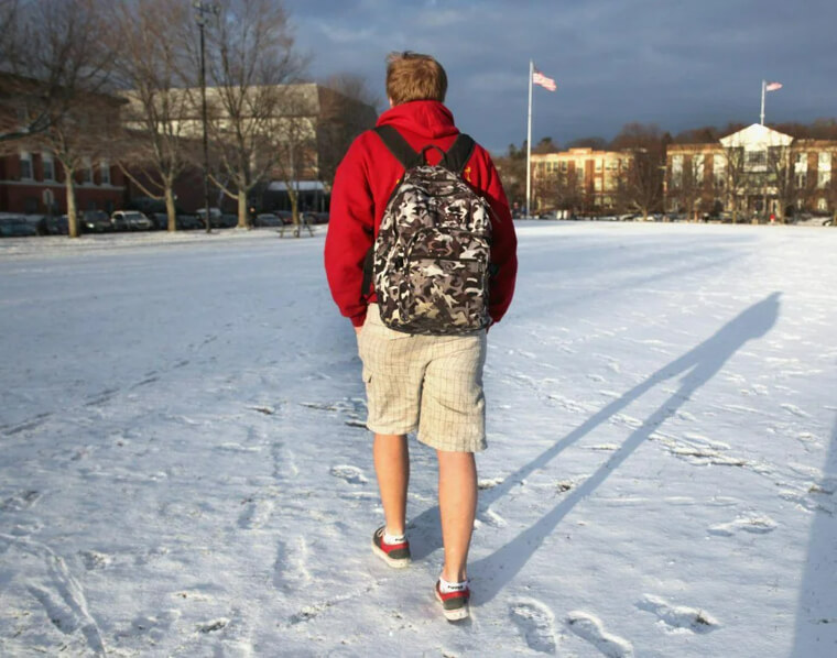 Only Americans Wear Shorts in the Cold