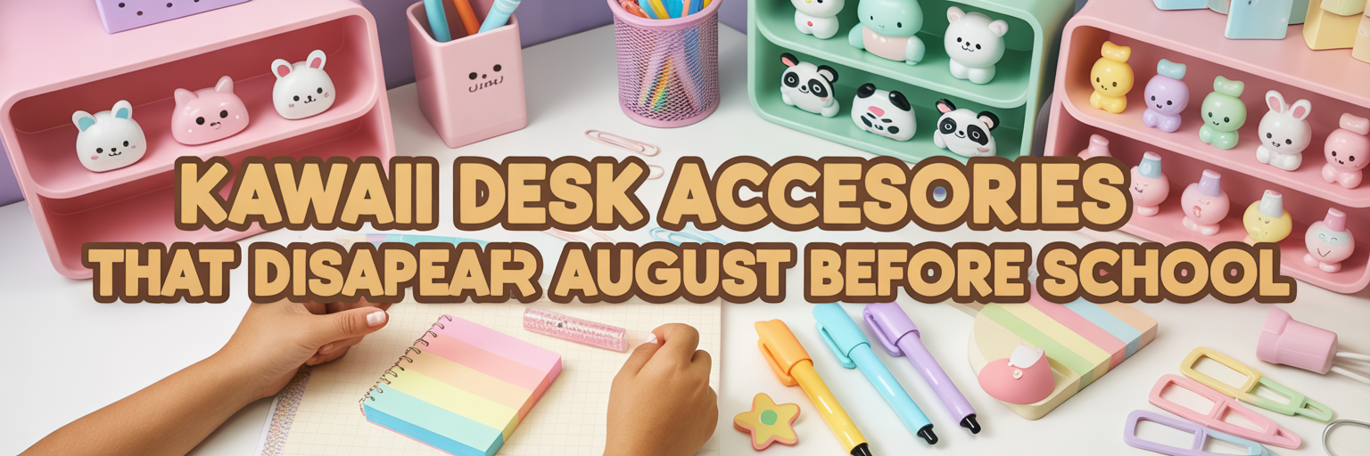 Kawaii Desk Accessories That Disappear Every August Before School