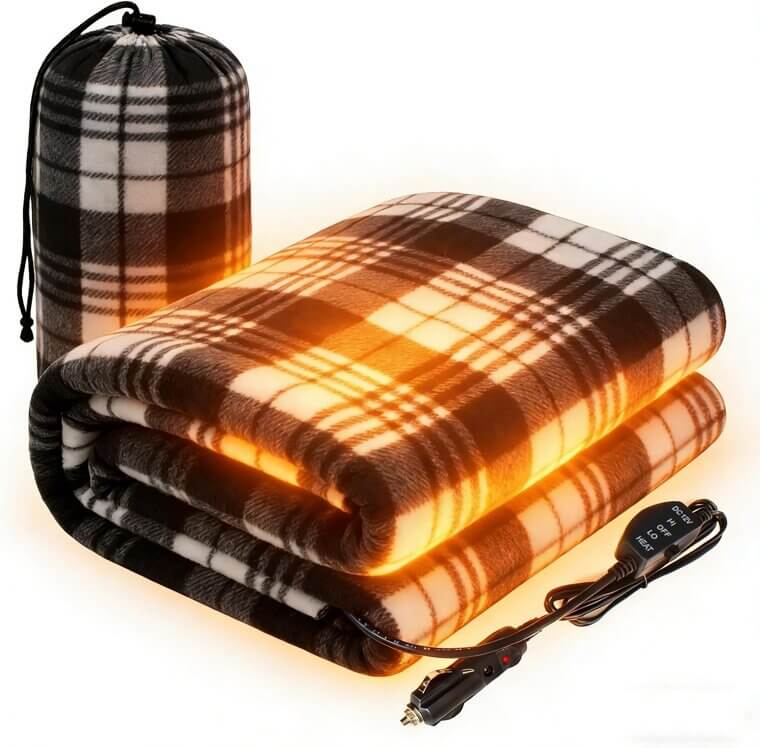 12V Heated Blanket - Perfect for Cars and Travel - Don’t Miss the 7% Discount!