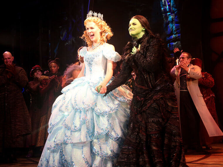 Glinda Strikes a Pose at the End of "Popular" - And It's the Same Pose Featured in the Broadway Production of the Musical