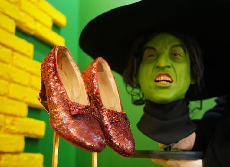 Why They Intentionally Chose Silver Slippers With Red Lighting Instead of Ruby Slippers