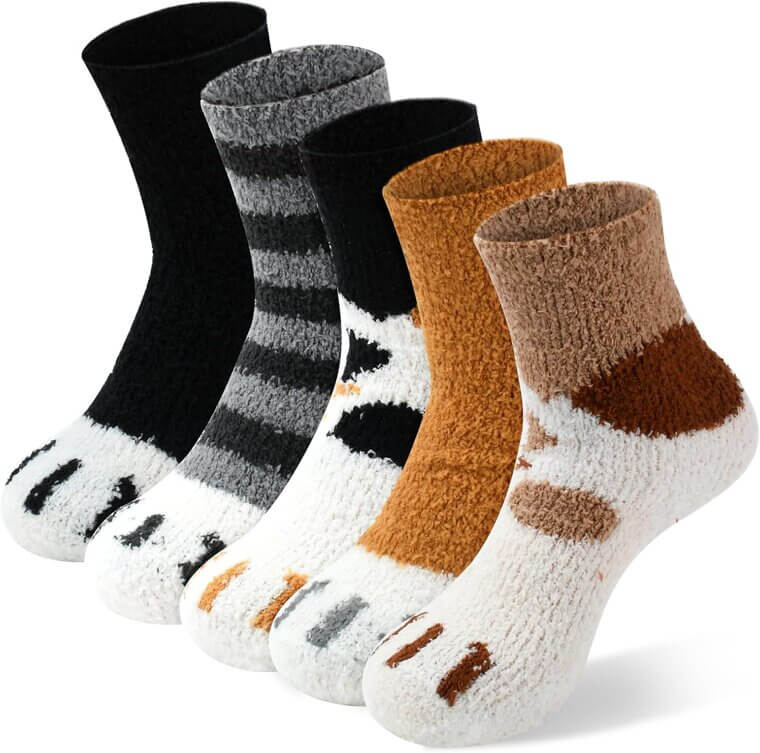 Winter Warm Knit Socks - Cozy 5 Pairs for Women - Don’t Miss the 24% Discount!