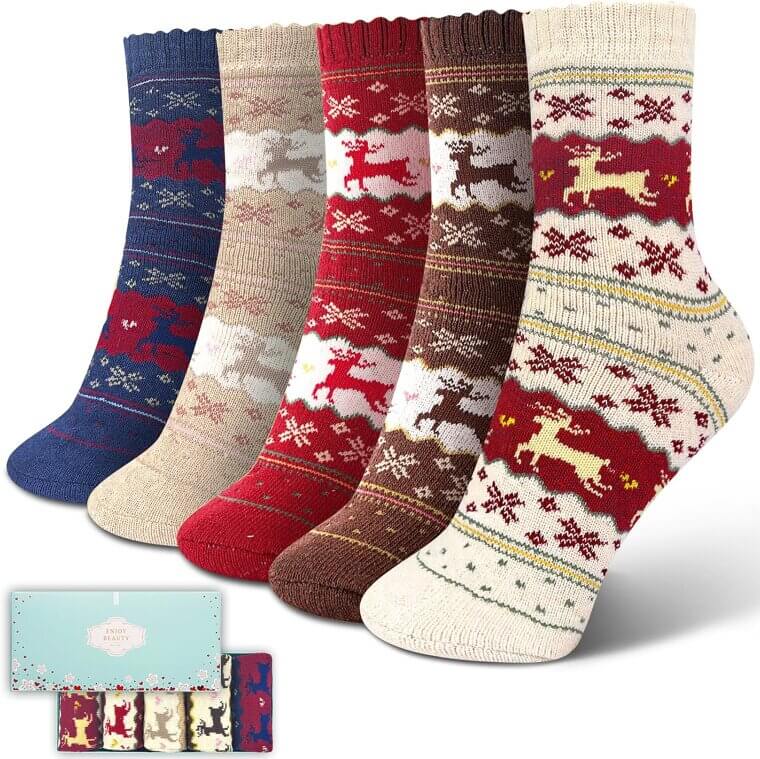 ICEIVY Wool Socks - Cozy Winter Essentials for Women 