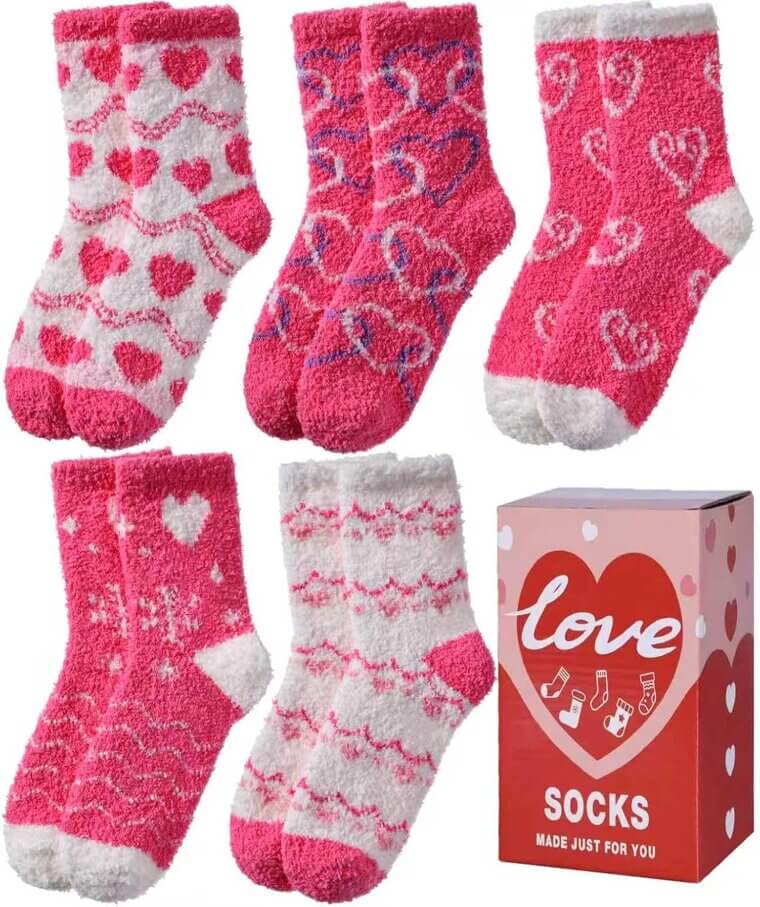 LINEMIN Fuzzy Socks - Cozy Winter Warmth for Your Feet! 