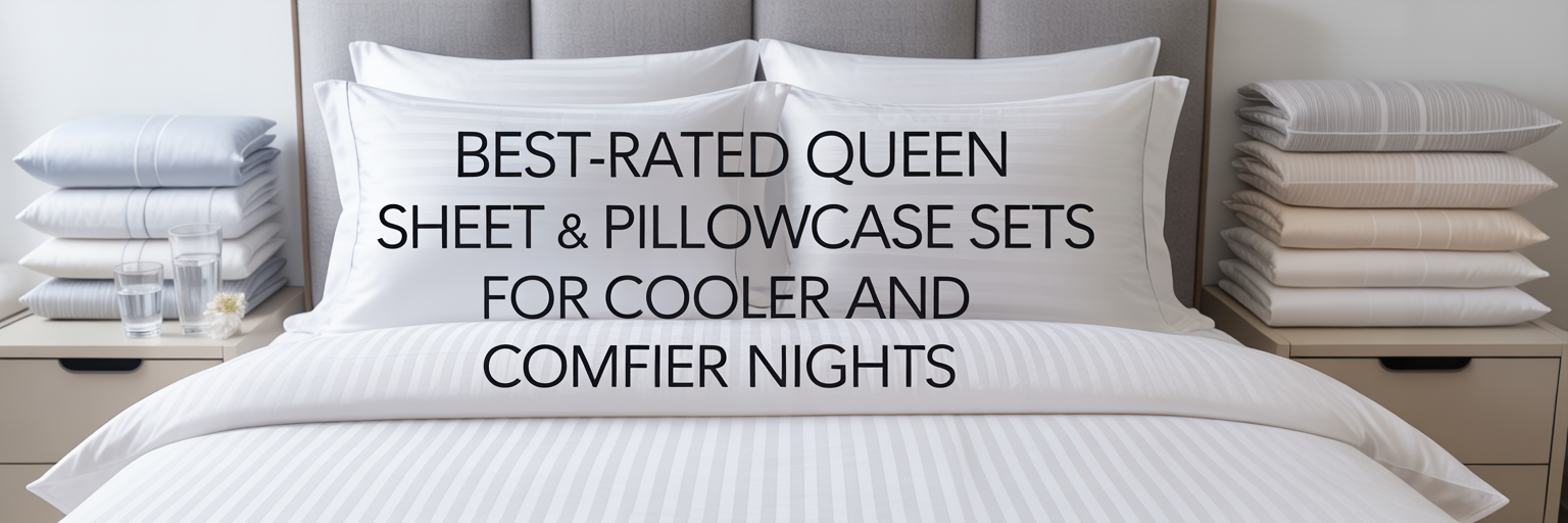 Best-Rated Queen Sheet & Pillowcase Sets for Cooler and Comfier Nights