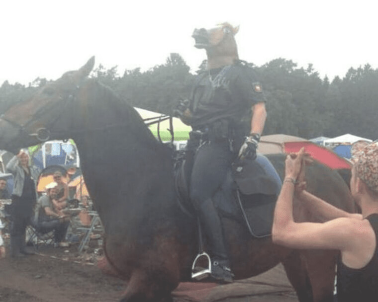 A Horse Atop of A Horse? That's A First