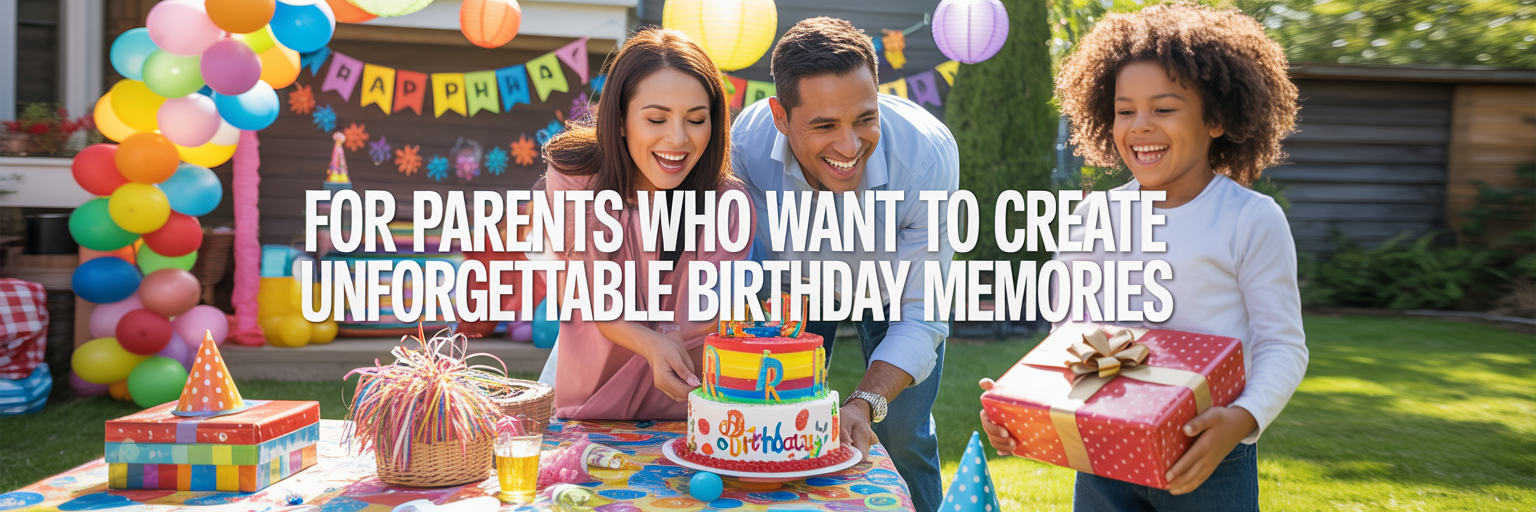 For Parents Who Want to Create Unforgettable Birthday Memories