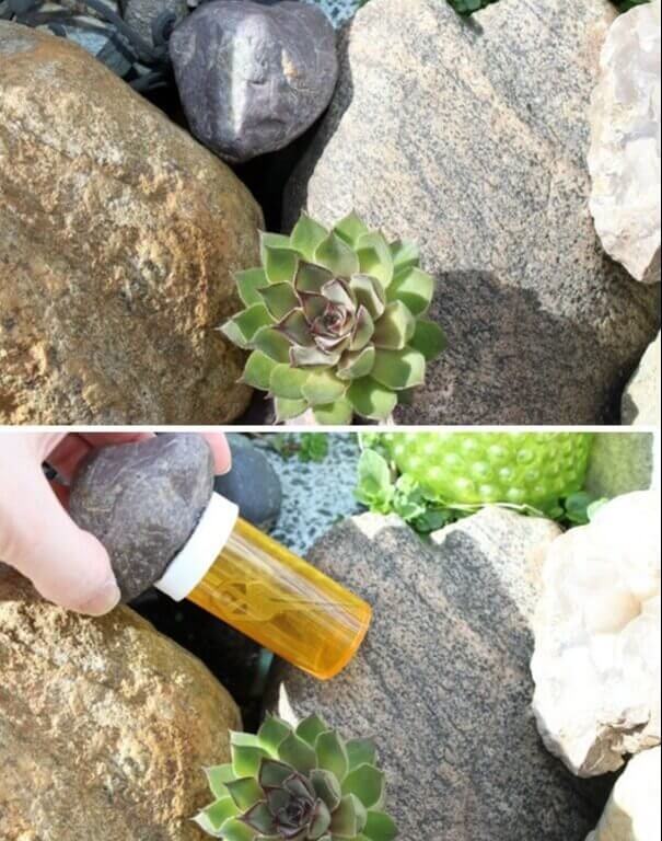 Hide Your Keys In A Pill Bottle Outside