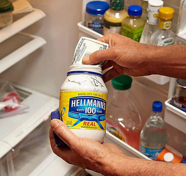 Who Would Ever Think Of Looking Inside A Mayonnaise Jar