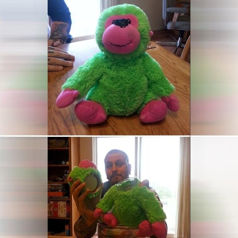 Hide A Secret Jar Inside A Stuffed Toy