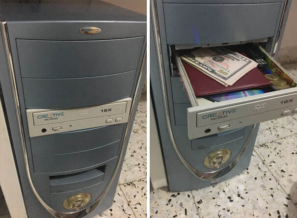 A Secret Compartment In An Old Computer