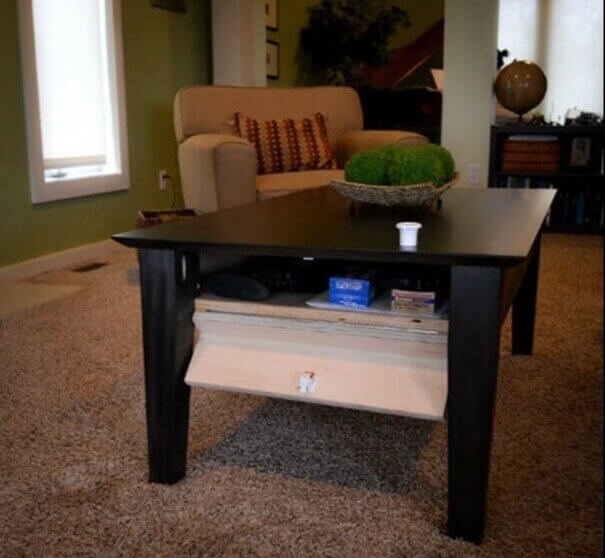 A Coffee Table With A Secret Compartment