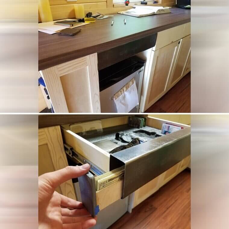 A Sneaky Drawer Compartment