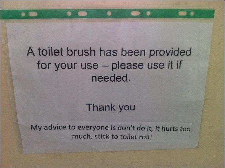 That Is One Way To Interpret How To Use A Toilet Brush