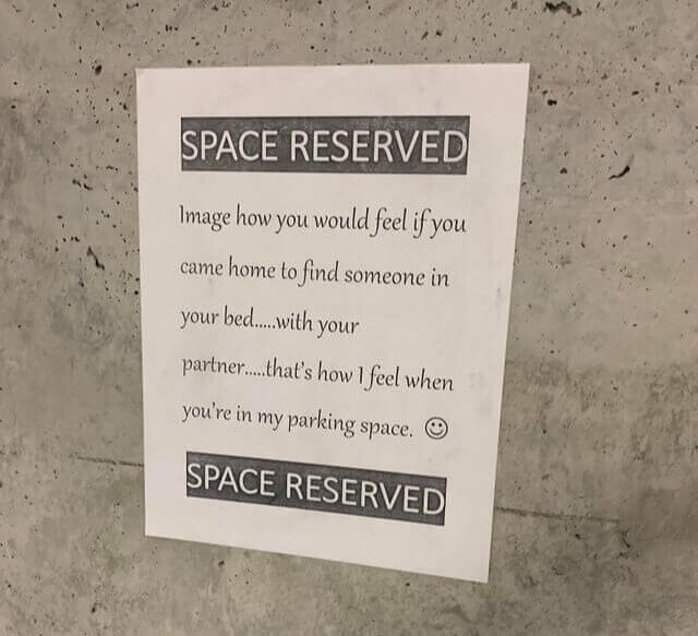 Do Not Park In My Spot!