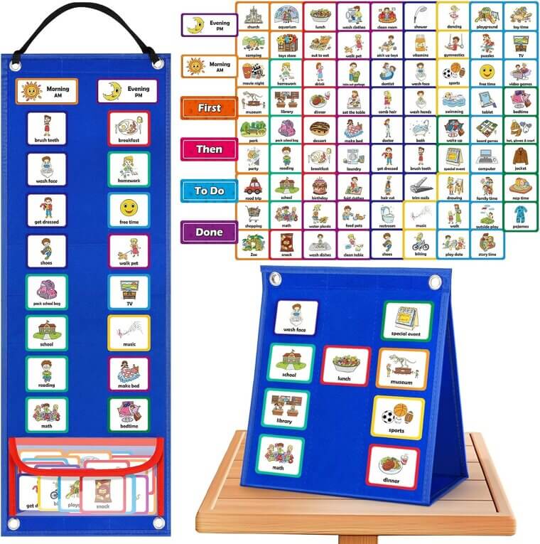 Visual Timetable Chart for Kids - Enhance Daily Routine - 6% Off!