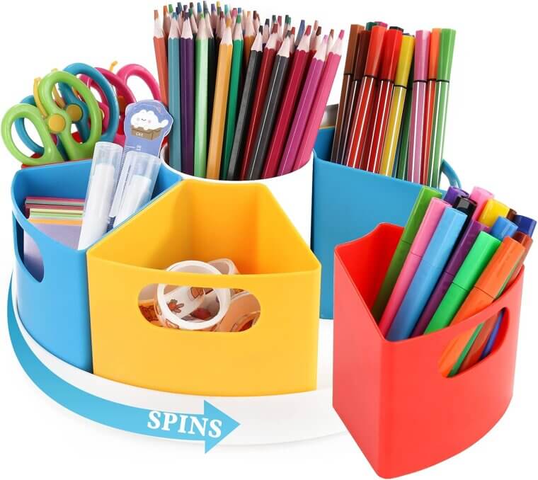 Rotating Desk Organizer - Keep Your Space Tidy 