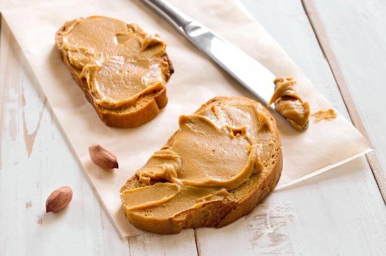 Peanut Butter: Cold Temperatures Make the Spread Hard to Work With and Cause Natural Oils to Separate and Stiffen