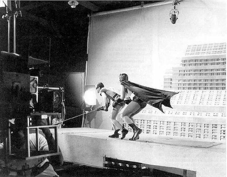 Miren al Batman y Robin Originales Detrás de Escena