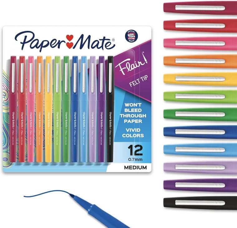 Paper Mate Flair Pens - Bright Colors for Creative Fun! 