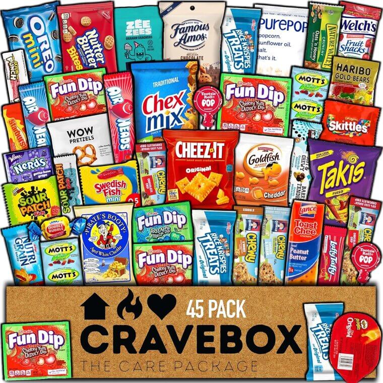 CRAVEBOX Snacks Box - Perfect Gift for All Ages 