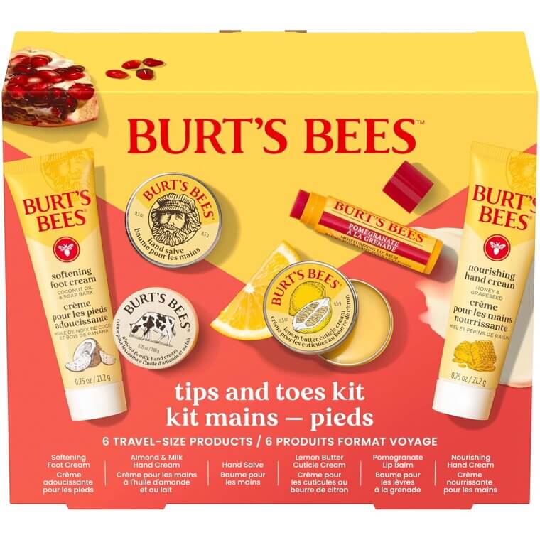 Burt's Bees Tips & Toes Kit - Perfect Holiday Gift Set - Don’t Miss the 40% Discount!