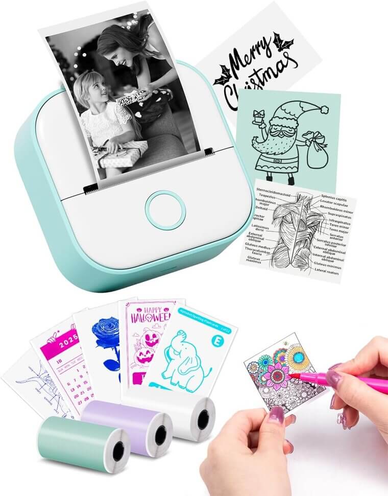 Memoking Sticker Printer - Fun & Easy Inkless Prints for All! - Now 43% Off!