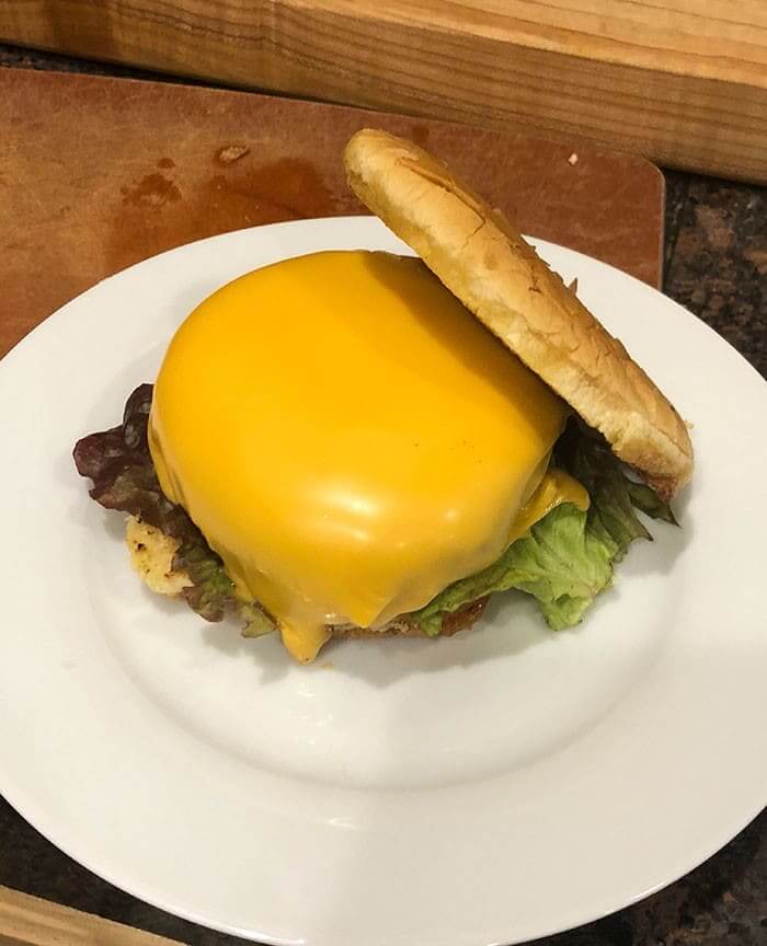 Like A Perfect Cheese Blanket For Your Burger