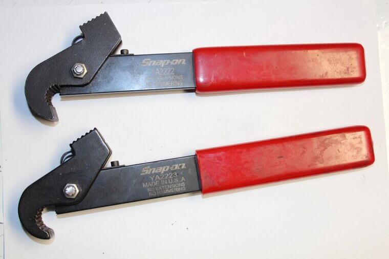 SNAP-ON TOOLS YA2222 YA2223 Tie Rod Adjusting Wrench SET 2pcs USA - $160.00