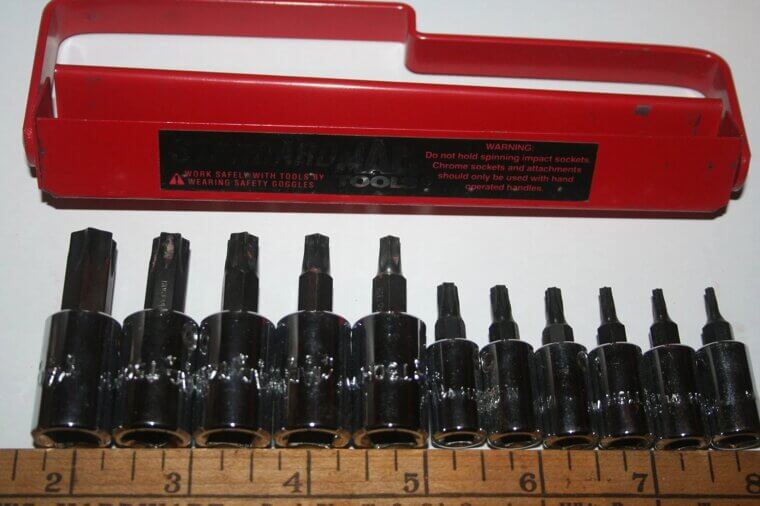 Mac Tools USA Torx Bit Driver Socket Set 1/4" & 3/8" Drive - $89.00