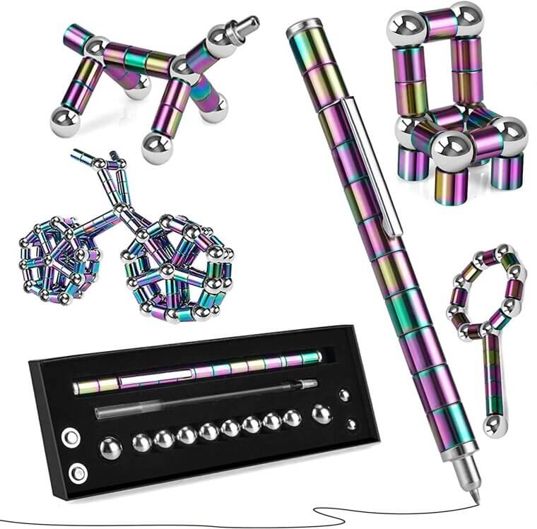 Magnetic Fidget Pen - Fun Decompression Toy for All Ages - Now 15% Off!