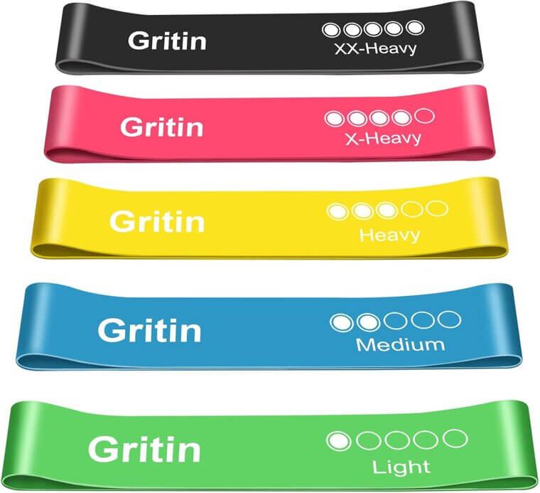Gritin Resistance Bands: 5 Levels, Skin-Friendly Workout Gear - 23% Off!