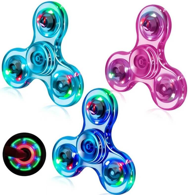 Figrol Light-Up Fidget Spinner - Stress Relief for All Ages 