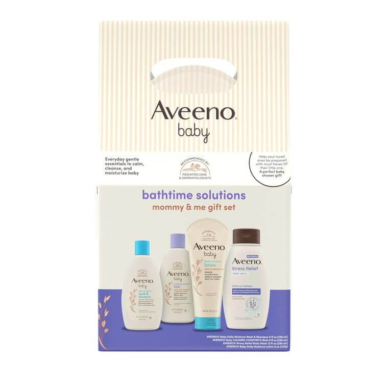 Aveeno Baby Gift Set - Perfect for New Moms and Babies - Now 15% Off!