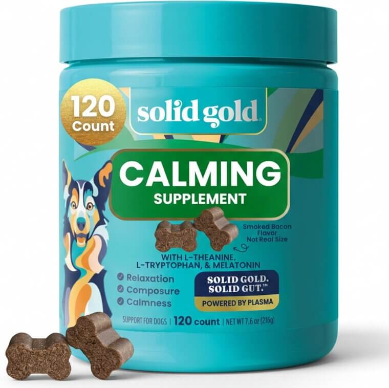Solid Gold Calming Chews - Stress Relief for Your Pup - Don’t Miss the 30% Discount!