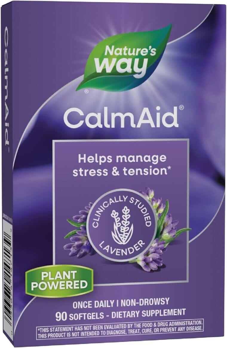 CalmAid Lavender Softgels - Stress Relief & Relaxation - 20% Off!