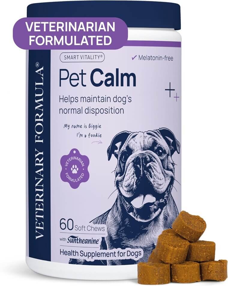 Pet Calm Chews - Vet-Formulated Calming Treats for Dogs - Now 10% Off!