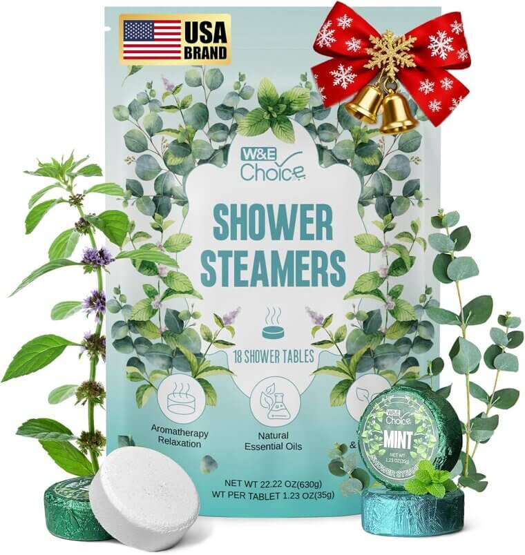 W&E Choice Shower Steamers - Aromatherapy Bliss for Relaxation & Stress Relief - Now 32% Off!