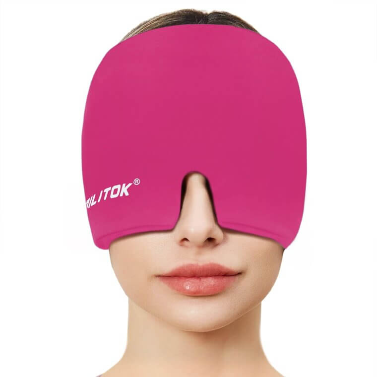 EXQUISLIFE Migraine Cap - Hot & Cold Therapy for Headache Relief - 20% Off!