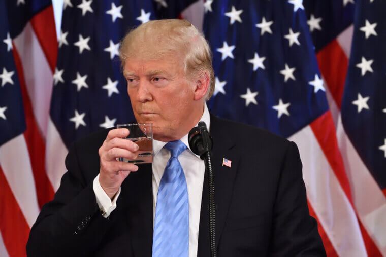 Donald Trump ne boit pas d'alcool