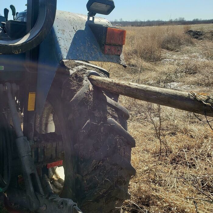 Well That's One Way to Get the Post Down
