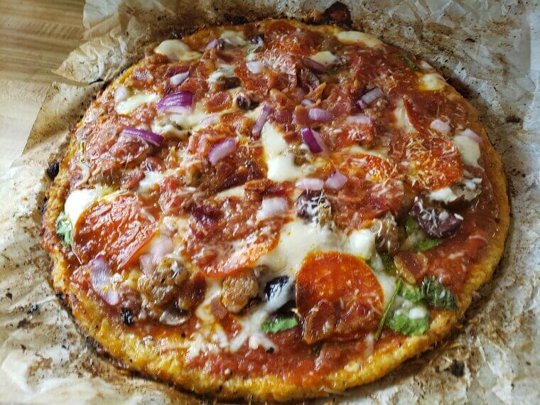 Cauliflower-Crust Pizza