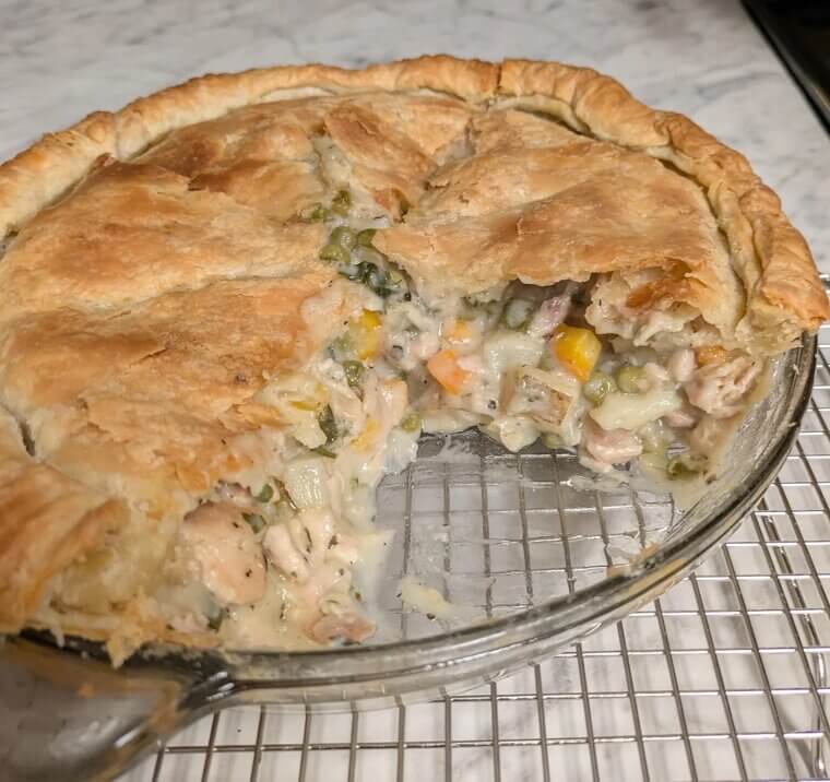 Chicken Pot Pie With Whole-Grain Crust