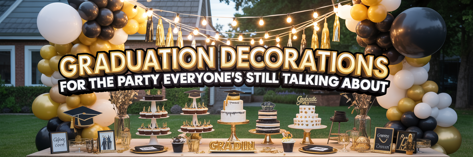 Graduation Decorations for the Party Everyone's Still Talking About