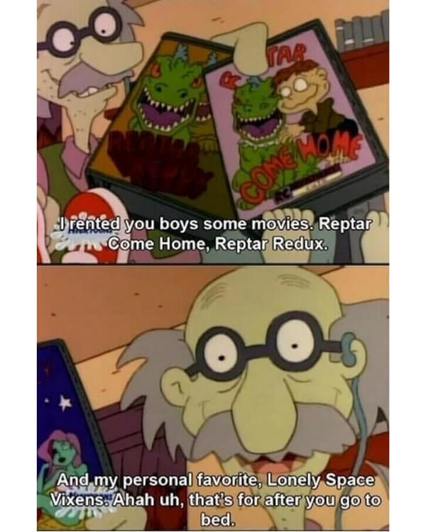 Rugrats – “Lonely Space Vixens”… Definitely Not for Kids