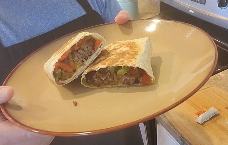 Fajita Burger Wraps