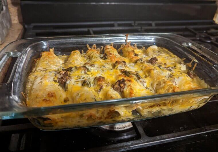 Beef Enchiladas Verdes