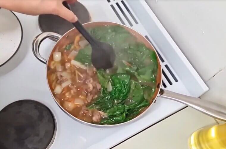 Spinach Beef Soup