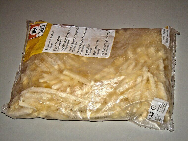 Frozen French Fries Labeled “House”