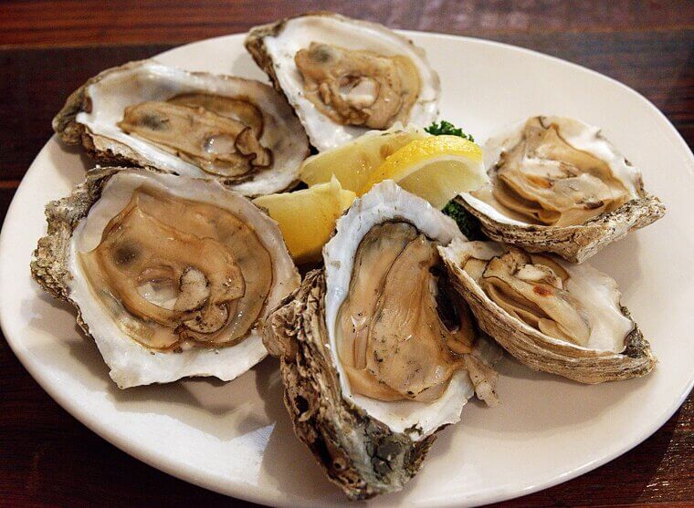Oysters at Inland Restaurants